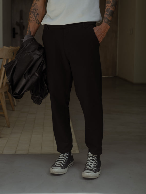 MEN ANKLE TROUSER - BLACK