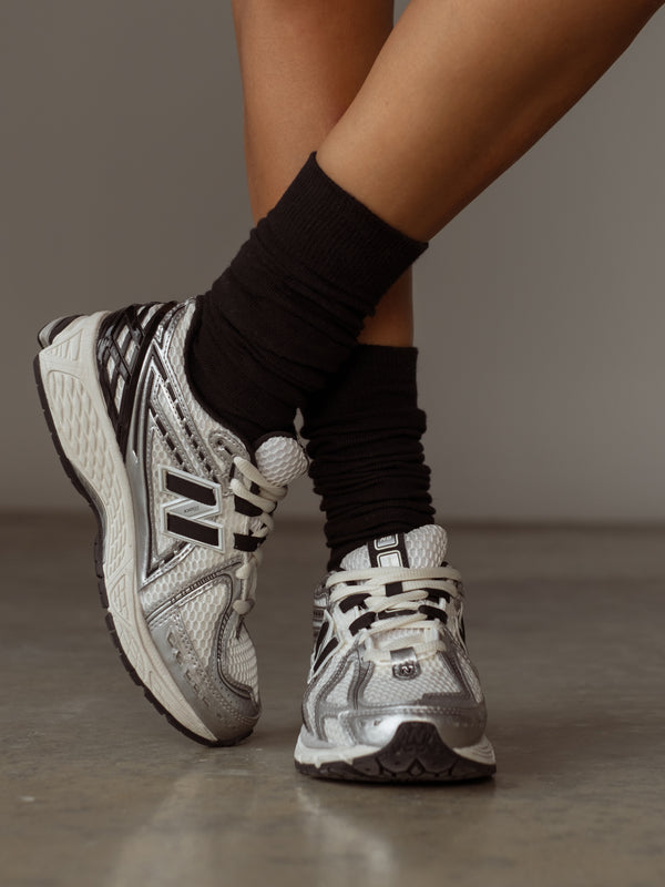 LONG SOCKS  - BLACK VINTAGE