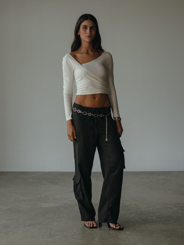 LIGHT CARGO PANT - BLACK