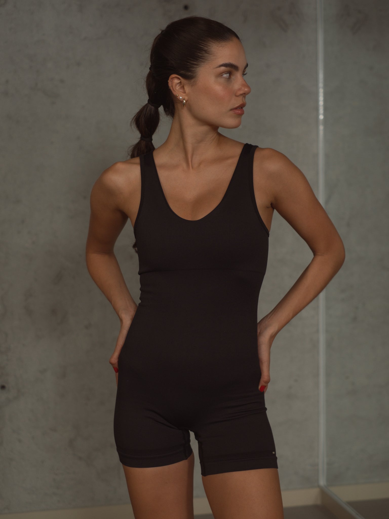 Unitard Pool Black Sports Unitard | One Half – One Half