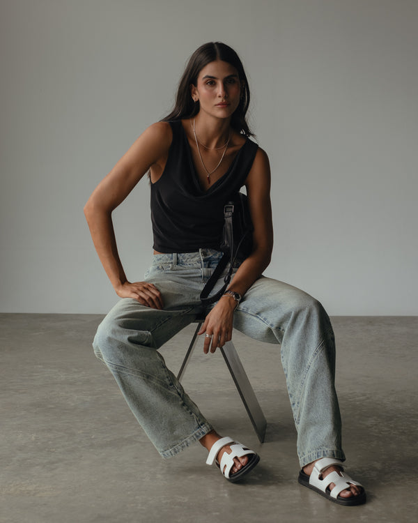 WAVE STRAIGHT JEAN - PALE DIRTY BLUE