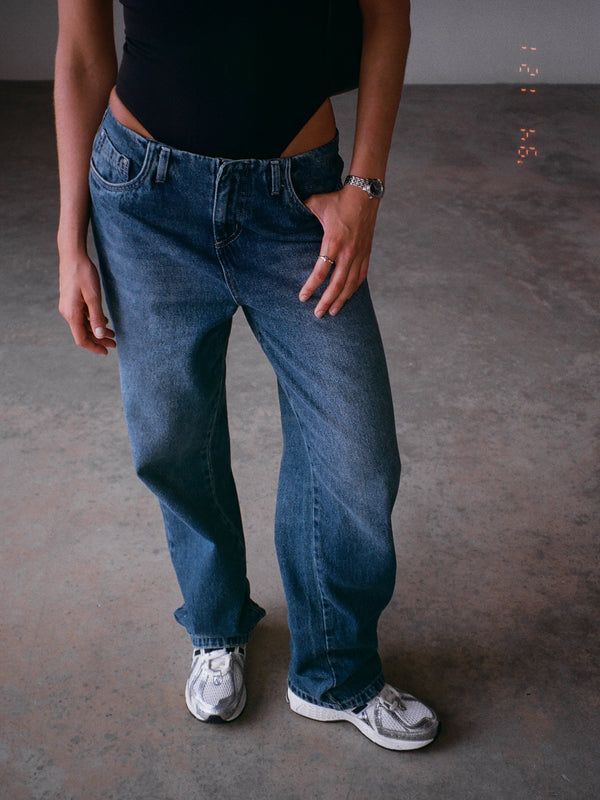 WAISTLESS  JEAN  - 20S DIRTY BLUE