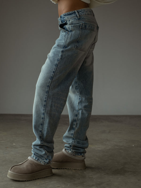 STRAIGHT LEG JEAN  - CLEARLY BLUE