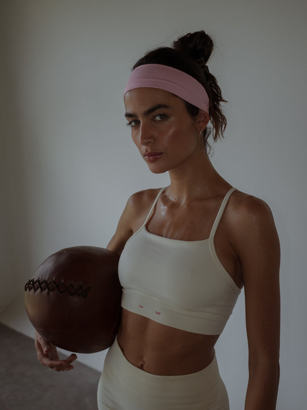 BOX SEAMLESS TOP - CREAMY