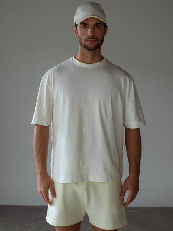 SUPER OVERSIZED T-SHIRT - CREAMY