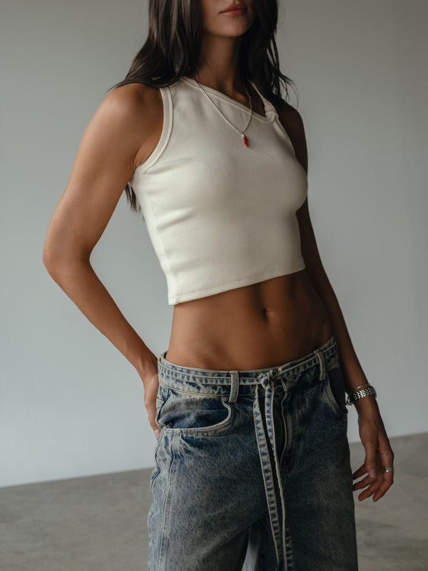 DESIGUAL TANK - SOFT WHITE