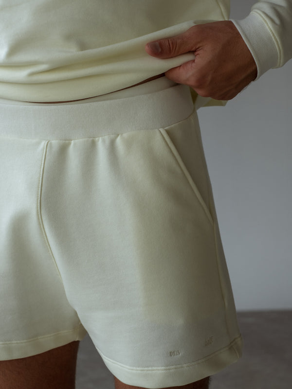 MEN POLO SPORTY SHORT - SOFT WHITE