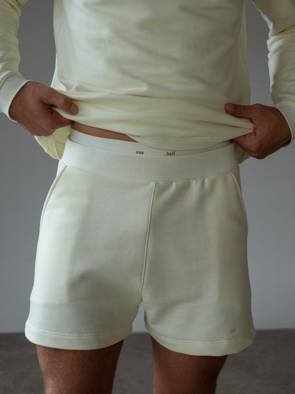 MEN POLO SPORTY SHORT - SOFT WHITE