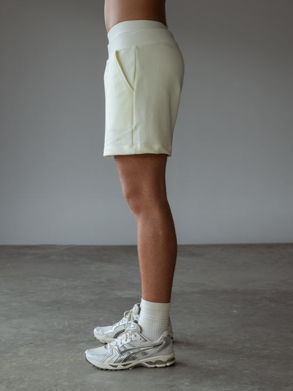 MEN POLO SPORTY SHORT - SOFT WHITE