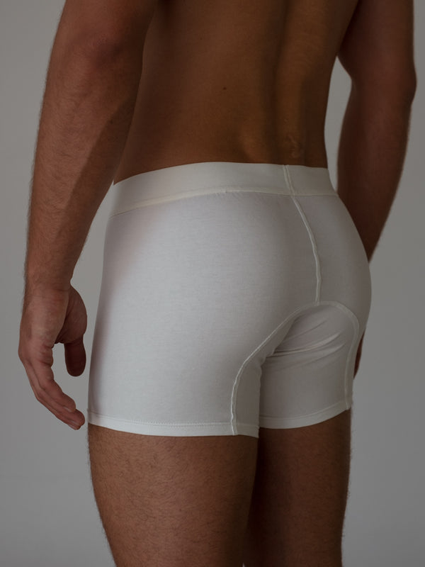 MEN CLASSIC COTTON BOXER - SOFT WHITE