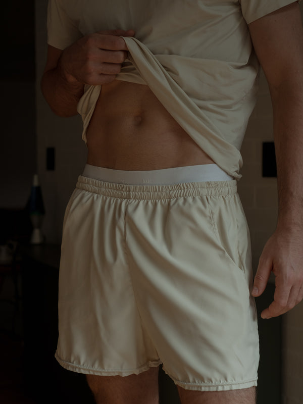 MEN CLASSIC COTTON BOXER - SOFT WHITE