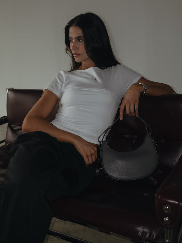 STRAPLESS DOUBLE T-SHIRT - SOFT WHITE