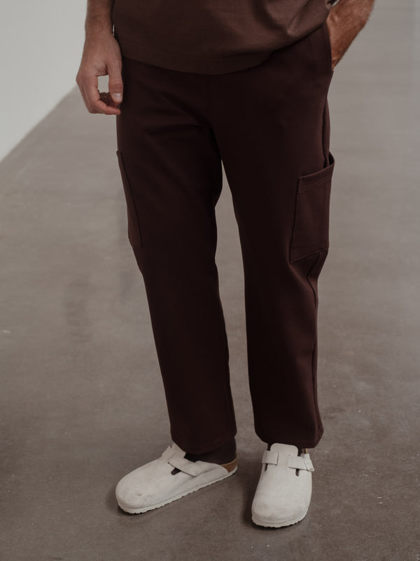 CARGO TRACK PANT MEN - ESPRESSO