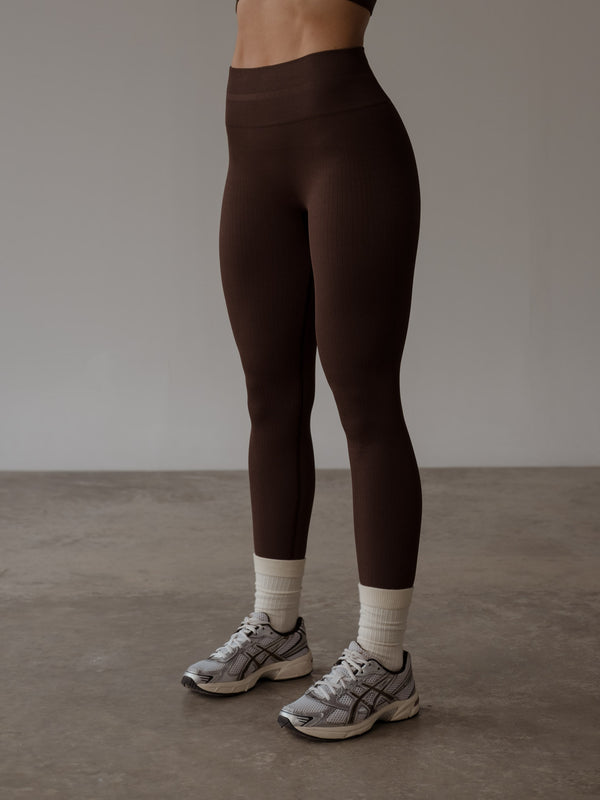 SHAPE SEAMLESS LEGGING  - ESPRESSO