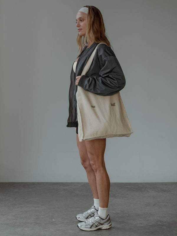 UNISEX BOMBER PUFF JACKET - GRAFITO GRAY