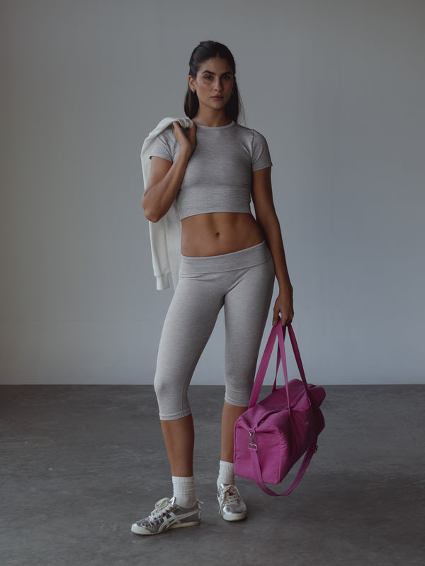 BOLD CAPRI SEAMLESS - GRAY JASPE