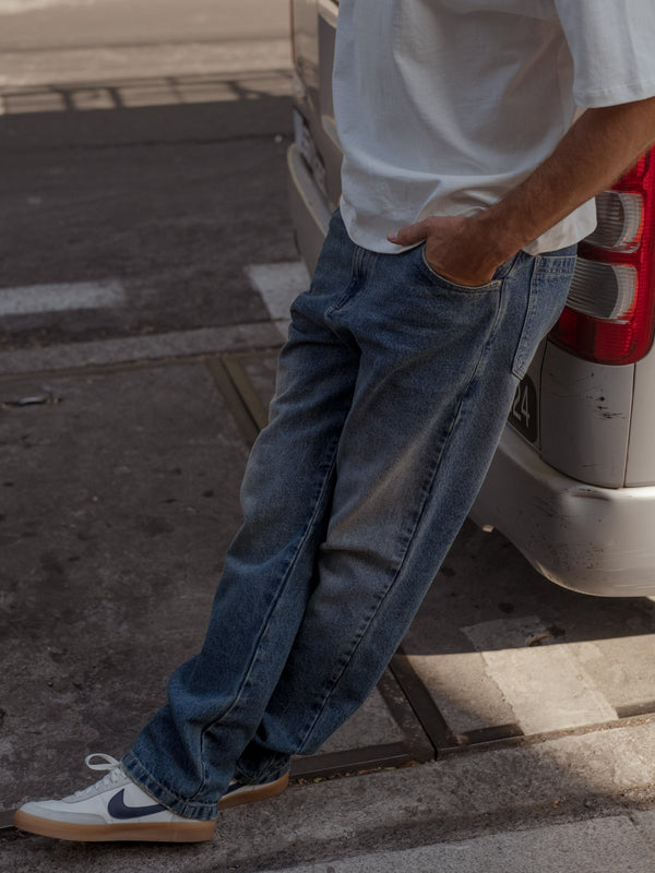 RIGH FIT JEAN MEN  - VINTAGE BLUE 20S