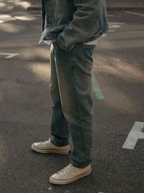 MEN REGULAR FIT JEAN - DIRTY ICE BLUE