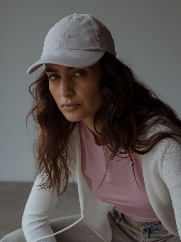 ONE HALF VINTAGE CAP - LIGHT GRAY