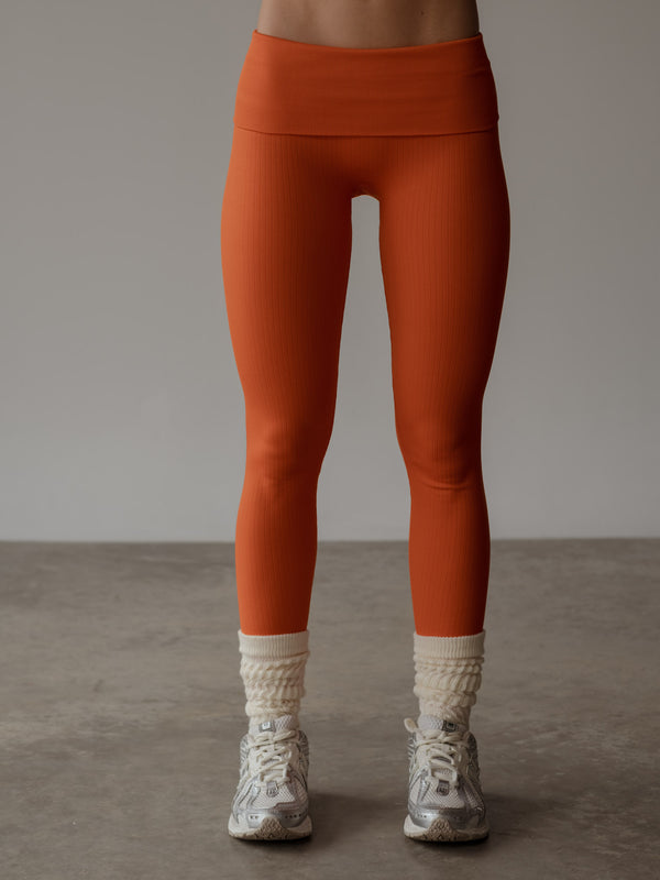 FLEX SEAMLESS LEGGING - BRIGHT ORANGE