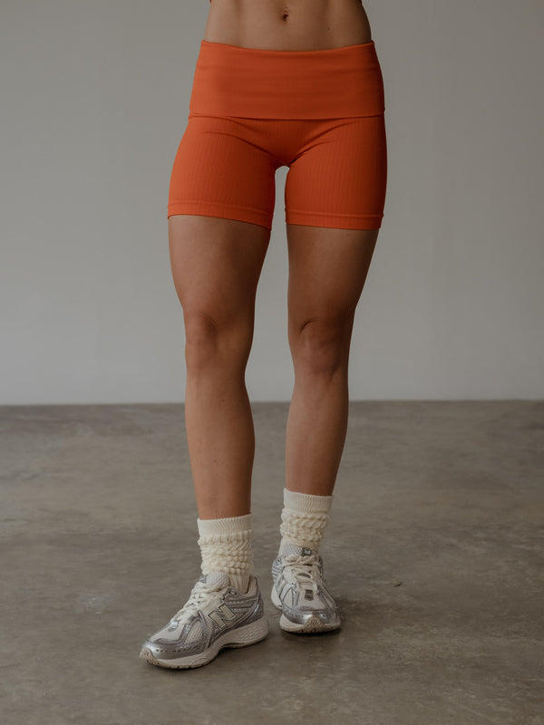 FLEX SEAMLESS SHORT - BRIGHT ORANGE