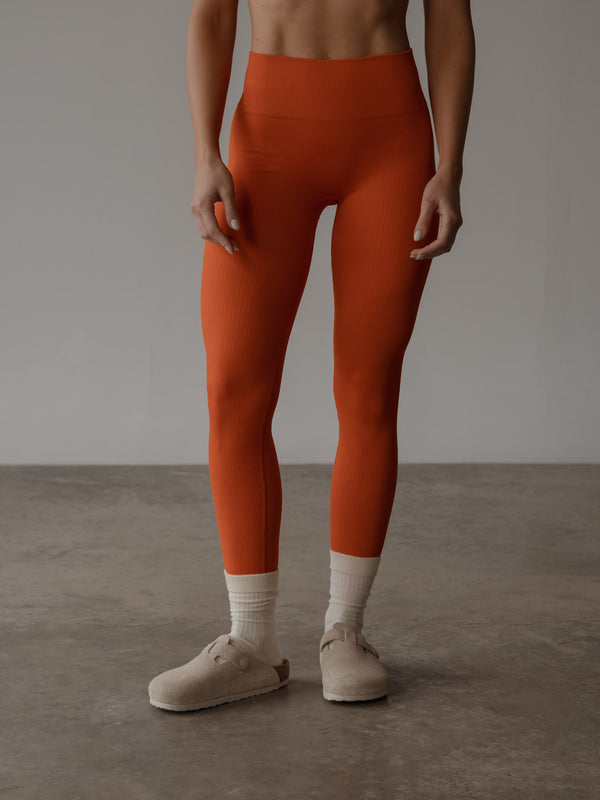 SHAPE SEAMLESS LEGGING  - BRIGHT ORANGE