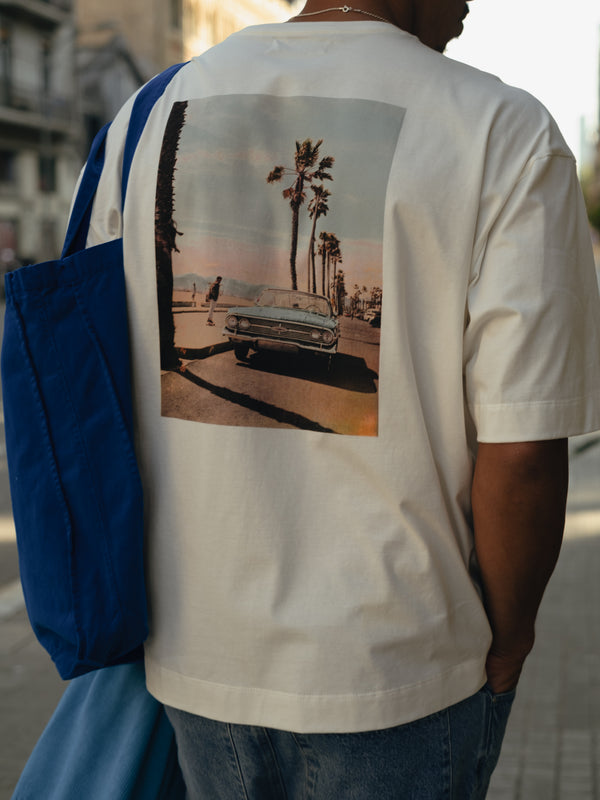 VINTAGE L.A. MEN PHOTOGRAPHY T SHIRT - CREAMY