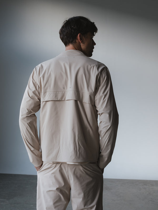 LIGHTWEIGHT TAKEAWAY JACKET - ASH