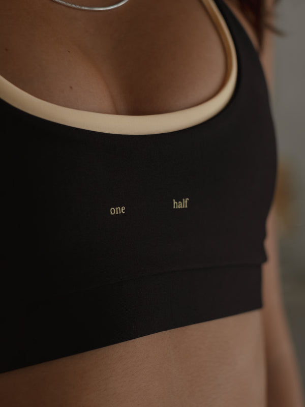BACK KNOT TOP - BLACK