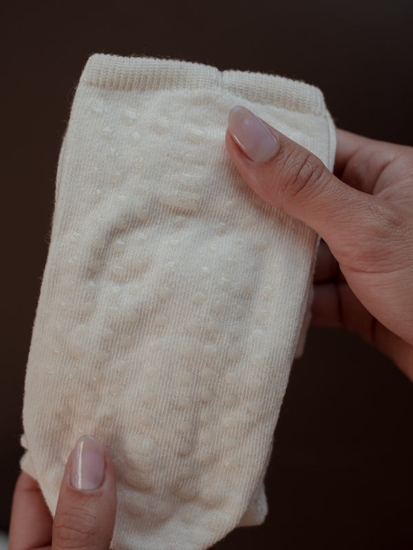BALANCE GRIP SOCKS PACK X2 - IVORY & BROWN