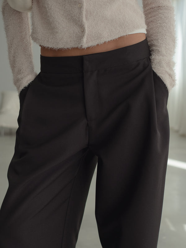BARREL TAIL PANT - BLACK