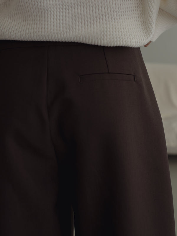 BARREL TAIL PANT - BROWN