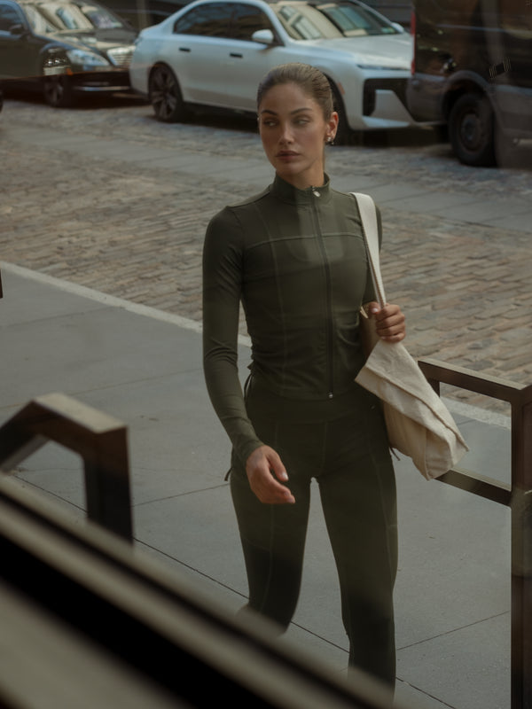 BBL SCULPT JACKET - PESTO