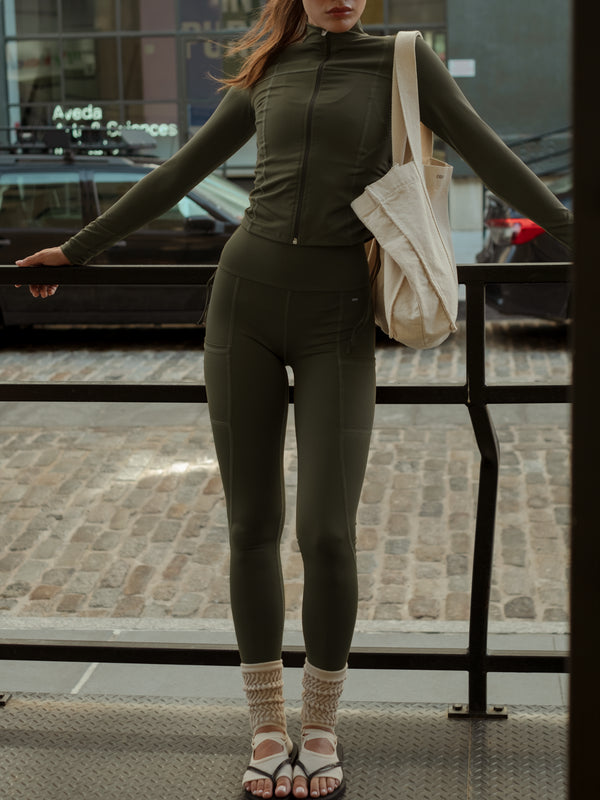 BBL SCULPT JACKET - PESTO