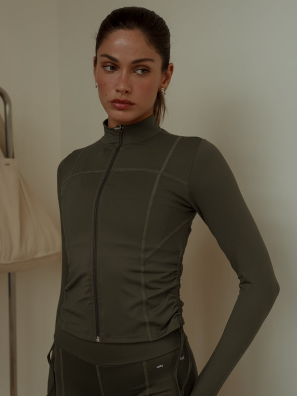BBL SCULPT JACKET - PESTO