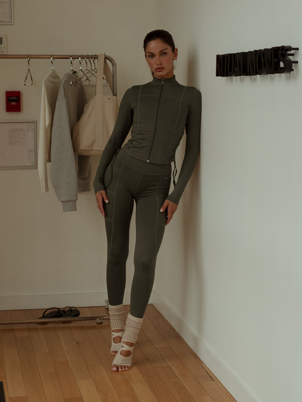 BBL SCULPT JACKET - PESTO