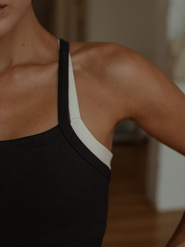 BOX SEAMLESS TANK TOP - SHADOW