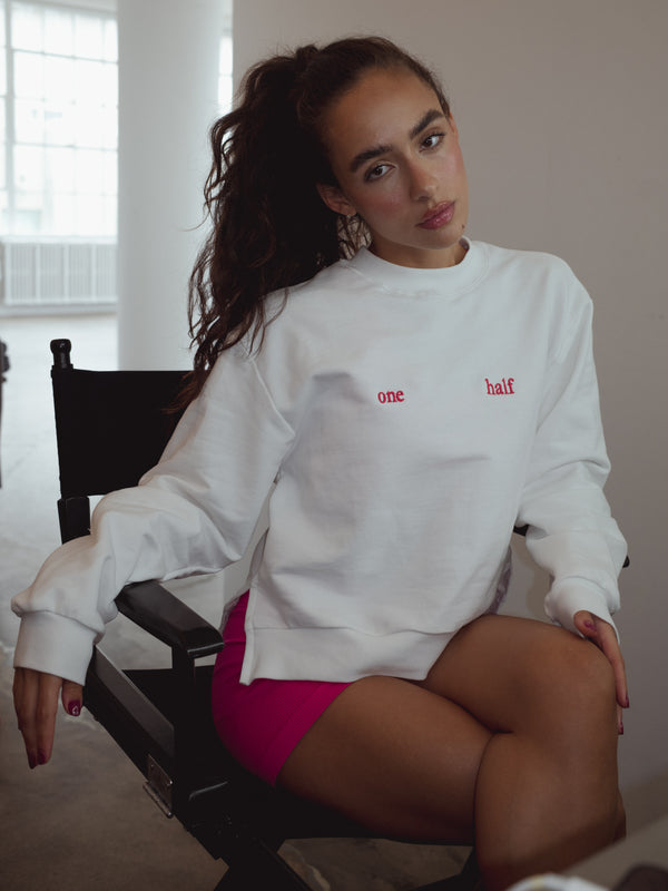 BOXY SWEATSHIRT - SOFT WHITE