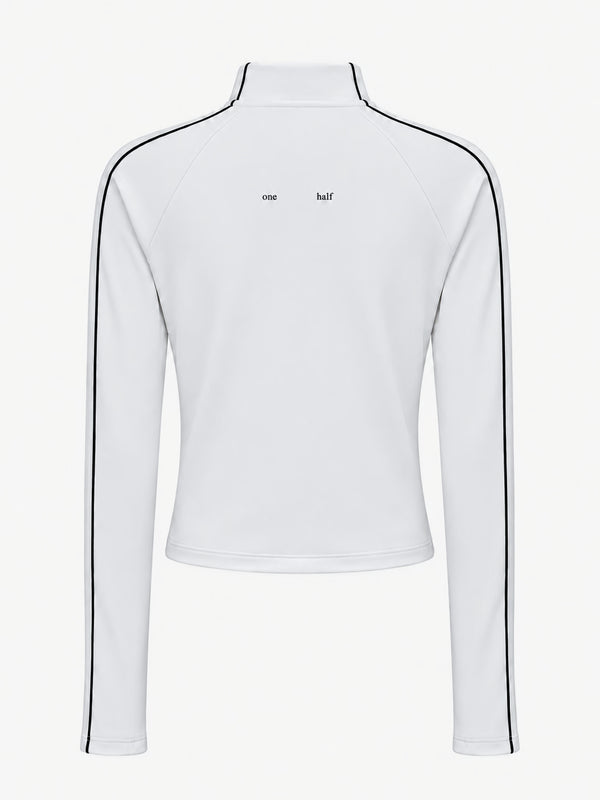 CONTRAST BBL JACKET - WHITE AURA
