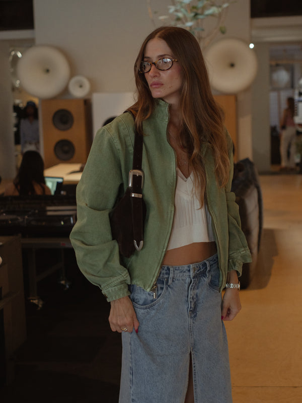 CROP KNIT VEST - SOFT WHITE