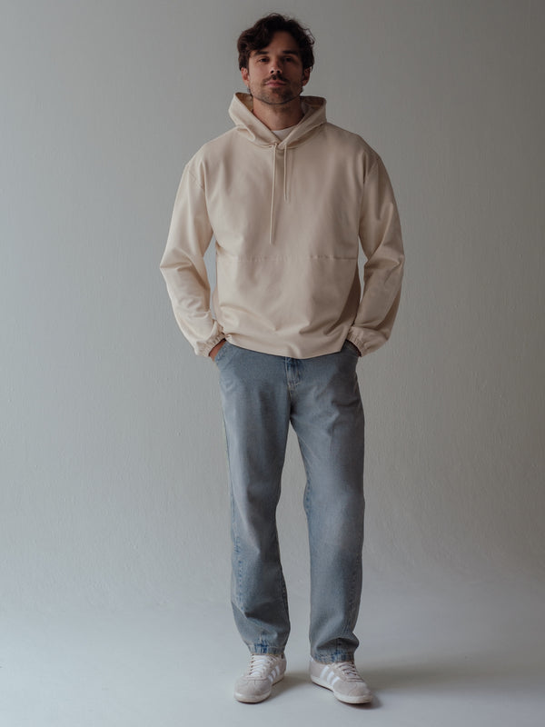 CUT CLEAN HOODIE - SEA SALT