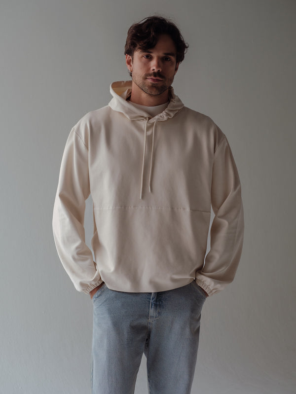 CUT CLEAN HOODIE - SEA SALT