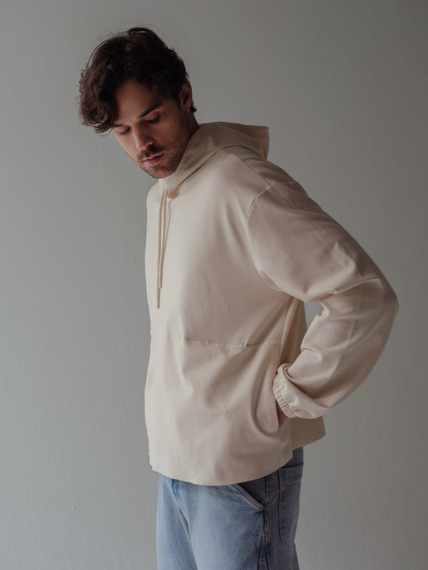 CUT CLEAN HOODIE - SEA SALT