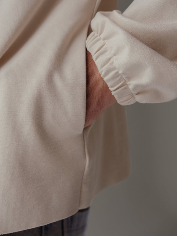 CUT CLEAN HOODIE - SEA SALT