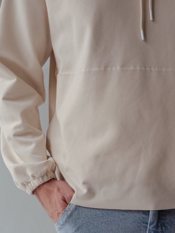 CUT CLEAN HOODIE - SEA SALT