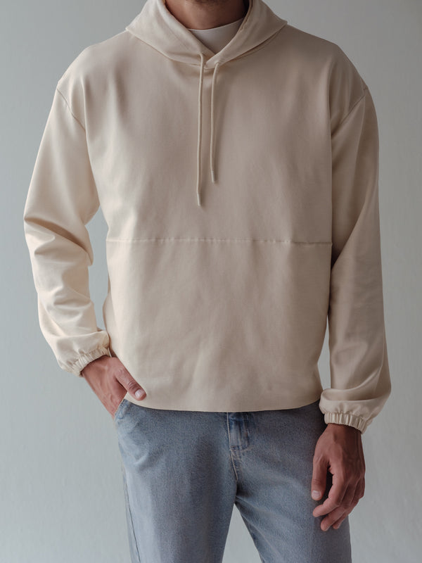 CUT CLEAN HOODIE - SEA SALT
