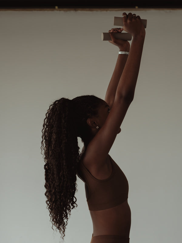 ELEMENTAL FIT SEAMLESS TOP - SEPIA
