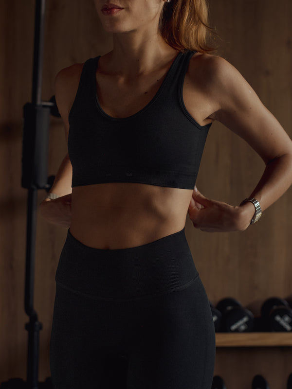 ELEMENTAL FIT SEAMLESS TOP - SHADOW