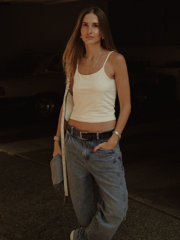 ESSENTIAL TANK TOP - SOFT WHITE