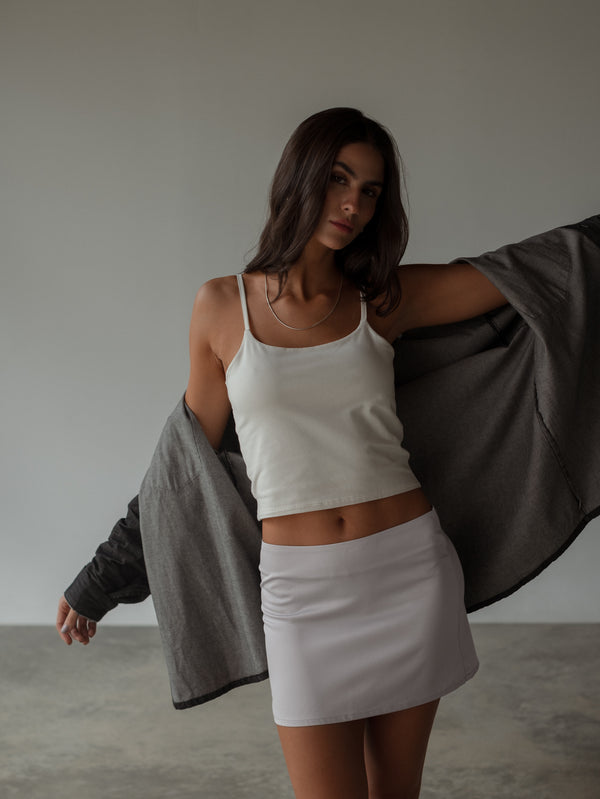 ESSENTIAL TANK TOP - SOFT WHITE